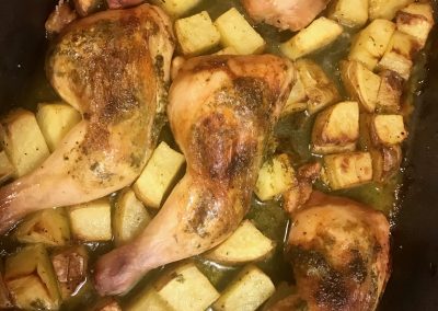 Wonderful One Tray Garlic Butter Chicken and Potatoes